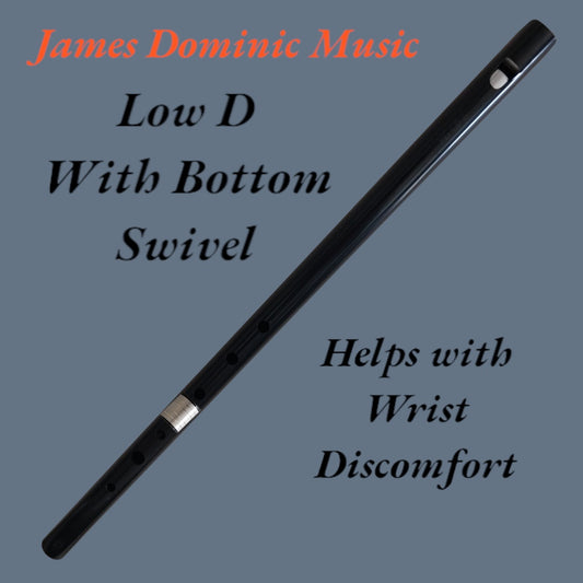 🎵 Low D Whistle with Adjustable Bottom Swivel: 